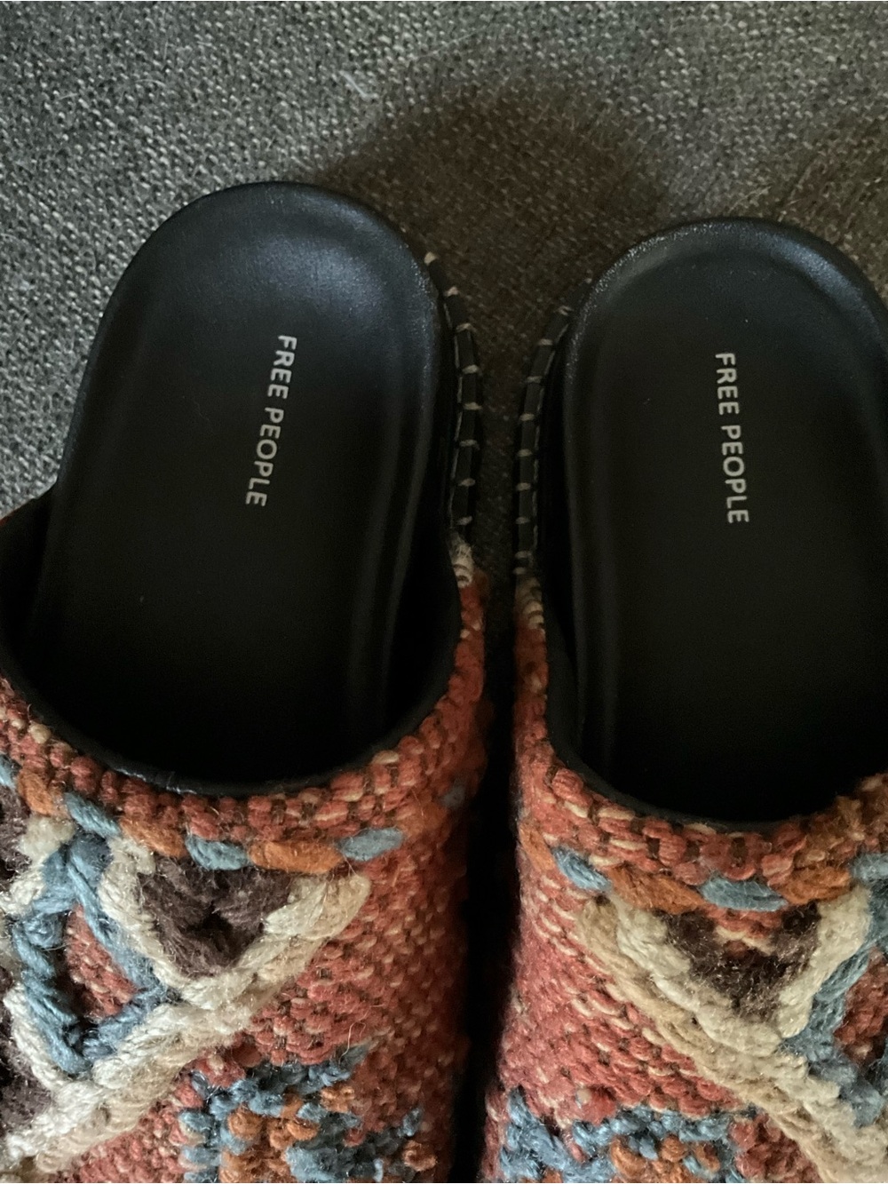 Free People Magic Carpet boho chic artisan crafted mules 10 $148 - Picture 3 of 10